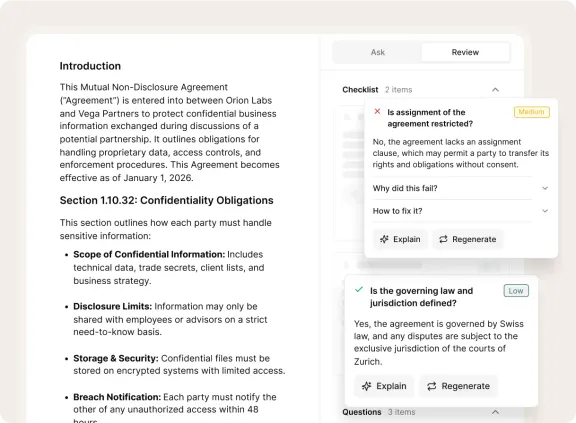 Review documents 10x faster